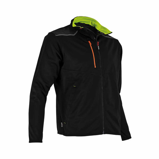 Veste Hugo Strong Injection #2255, imperméable et respirante, idéale pour le travail extérieur. Détails fluo pour plus de visibilité et confort.
