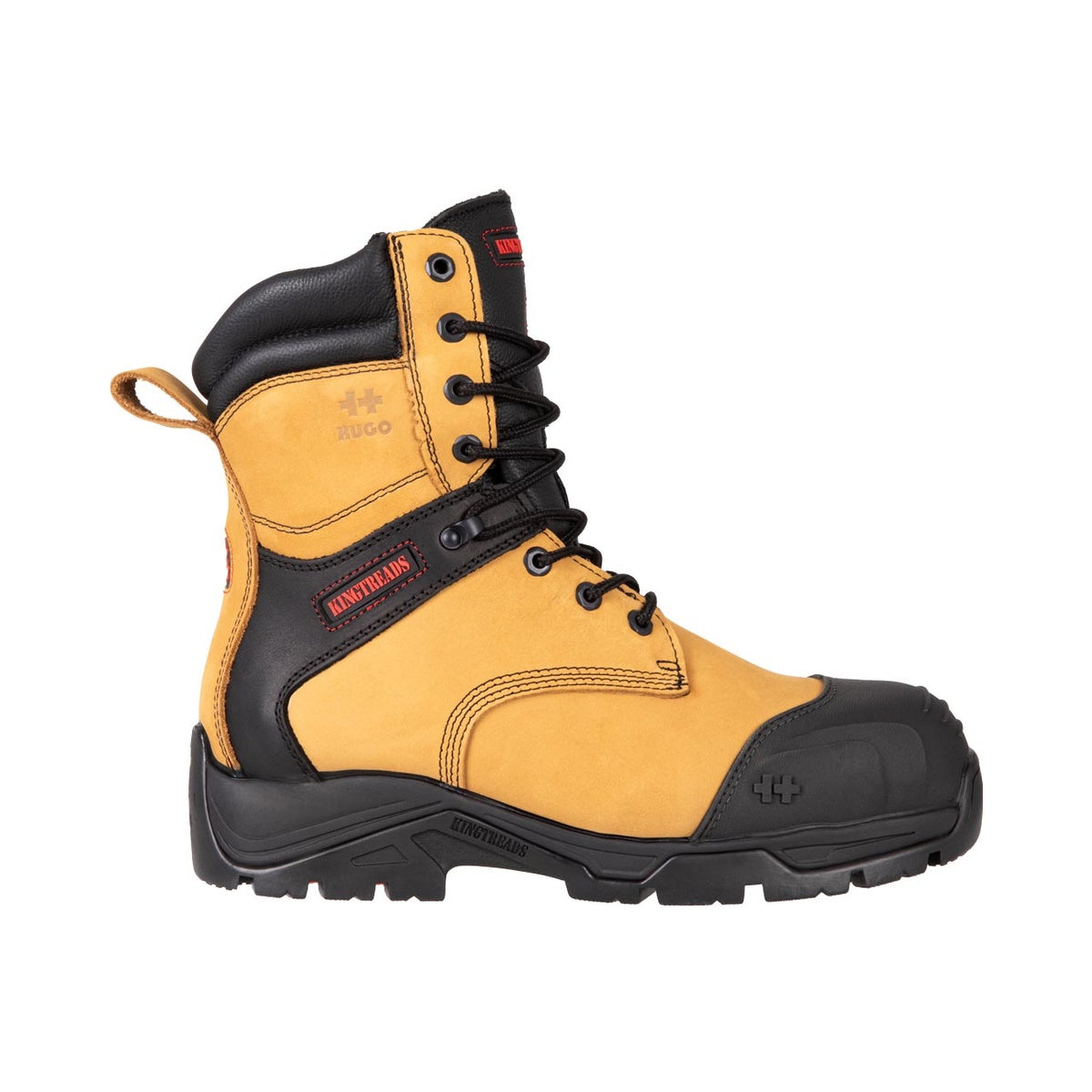 Botte de sécurité VIKING Kingtreads x Hugo Strong en cuir nubuck tan imperméable