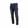 Pantalon de travail SEATTLE #1623 Hugo Strong en denim extensible avec renforts Oxford 300D. Confort, solidité et mobilité pour un usage professionnel.