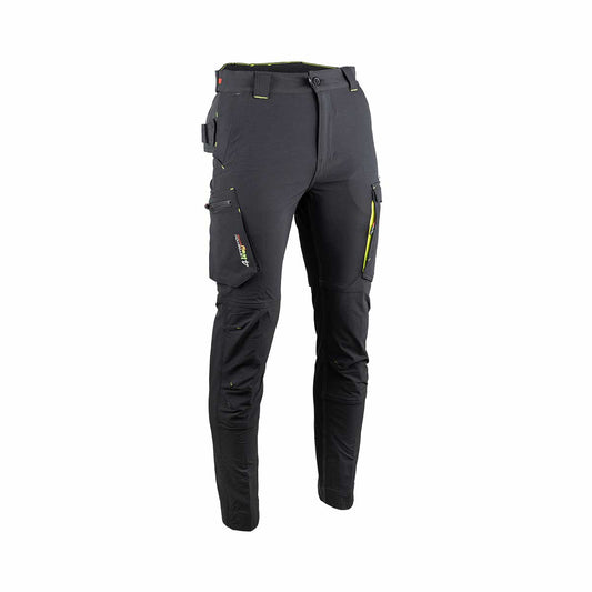 Pantalon de travail UTOPIE #1847 extensible 4 sens avec renforts Oxford 300D. Confort, souplesse et durabilité pour les professionnels actifs.