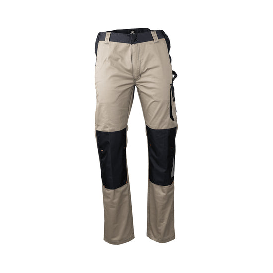 Pantalon de travail PRIAM #1862 bicolore et zéro métal. Extensible, résistant et sécuritaire pour les environnements industriels sensibles.