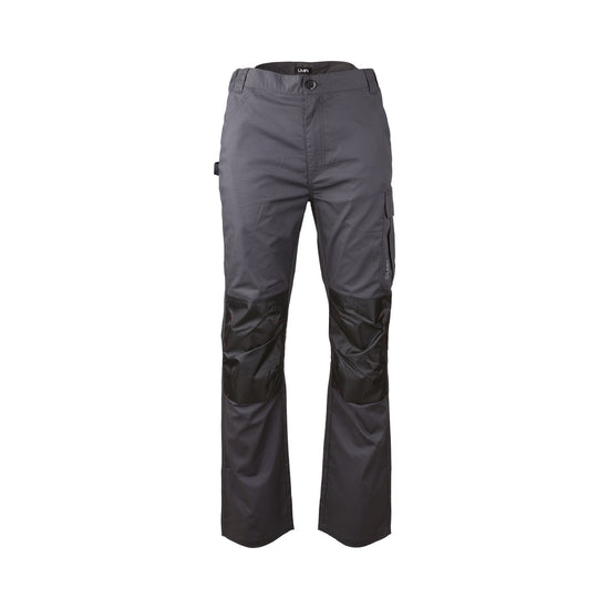 Pantalon de travail stretch TERRESTRE Hugo Strong gris charcoal en tissu Ripstop multipoches