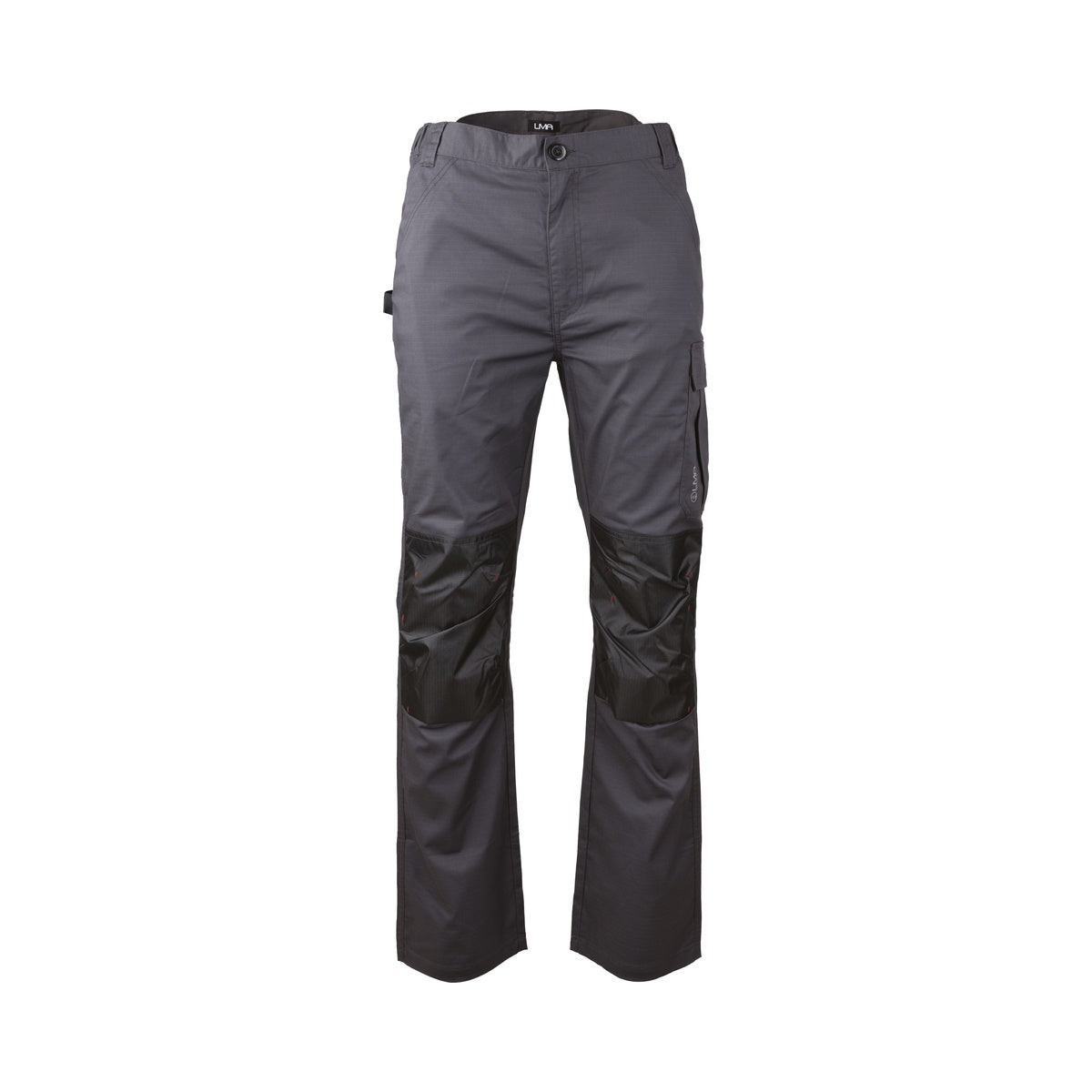Pantalon de travail stretch TERRESTRE Hugo Strong gris charcoal en tissu Ripstop multipoches