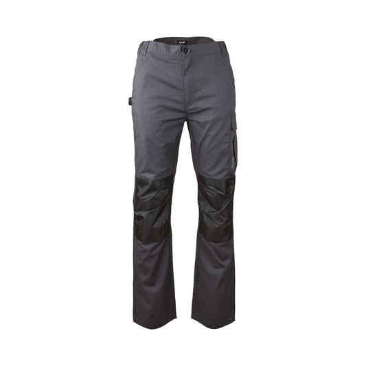 Pantalon de travail stretch TERRESTRE Hugo Strong gris charcoal en tissu Ripstop multipoches