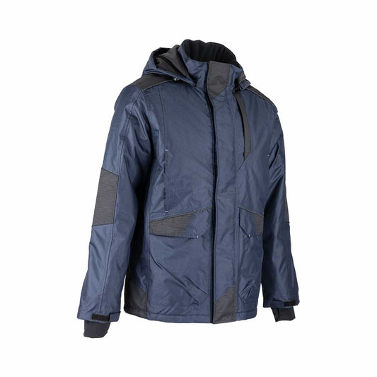 Manteau parka Hugo Strong Baltique #2339, imperméable et matelassé, idéal pour le travail extérieur. Renforcé Oxford 500D, chaleur et confort garantis.