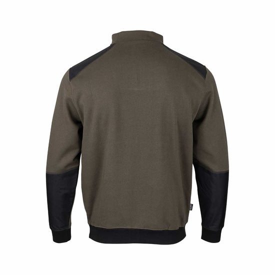 Chandail à col camionneur CUZCO #8124 : molleton chaud, renforts Oxford 300D et demi-zip pratique. Résistant, confortable et durable pour le travail extérieur.