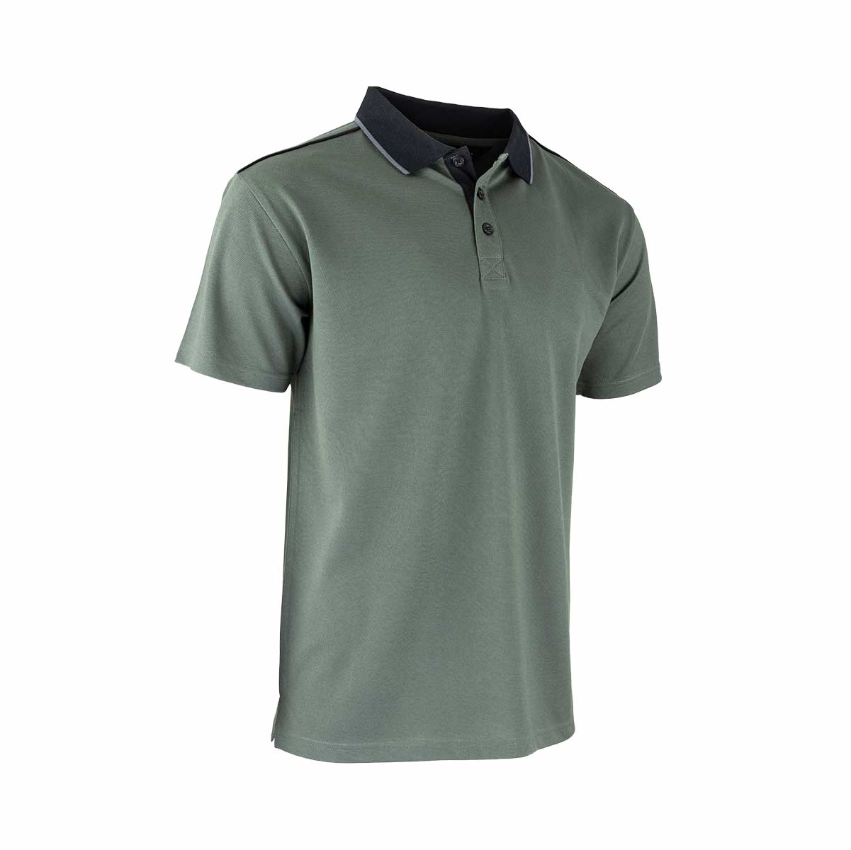 Polo Hugo Strong Pampa #9321, léger et respirant, parfait pour le travail extérieur. Maille piquée coton-polyester et finitions contrastantes.