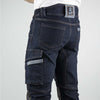 Pantalon de travail SEATTLE #1623 Hugo Strong en denim extensible avec renforts Oxford 300D. Confort, solidité et mobilité pour un usage professionnel.