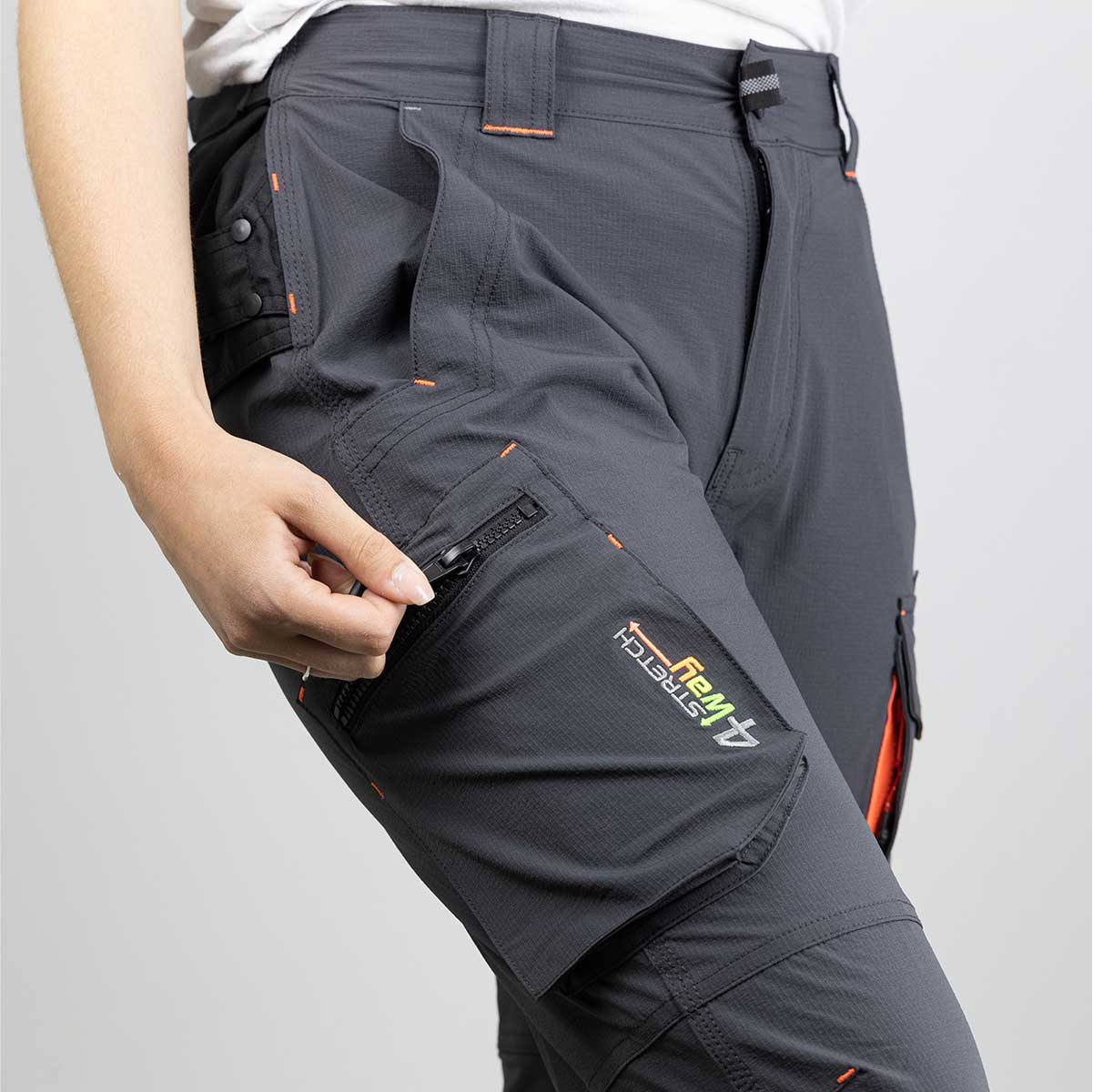 Pantalon de travail VENUS #1815 pour femme. Extensible 4 sens, léger et zéro métal. Confort, mobilité et performance en été.